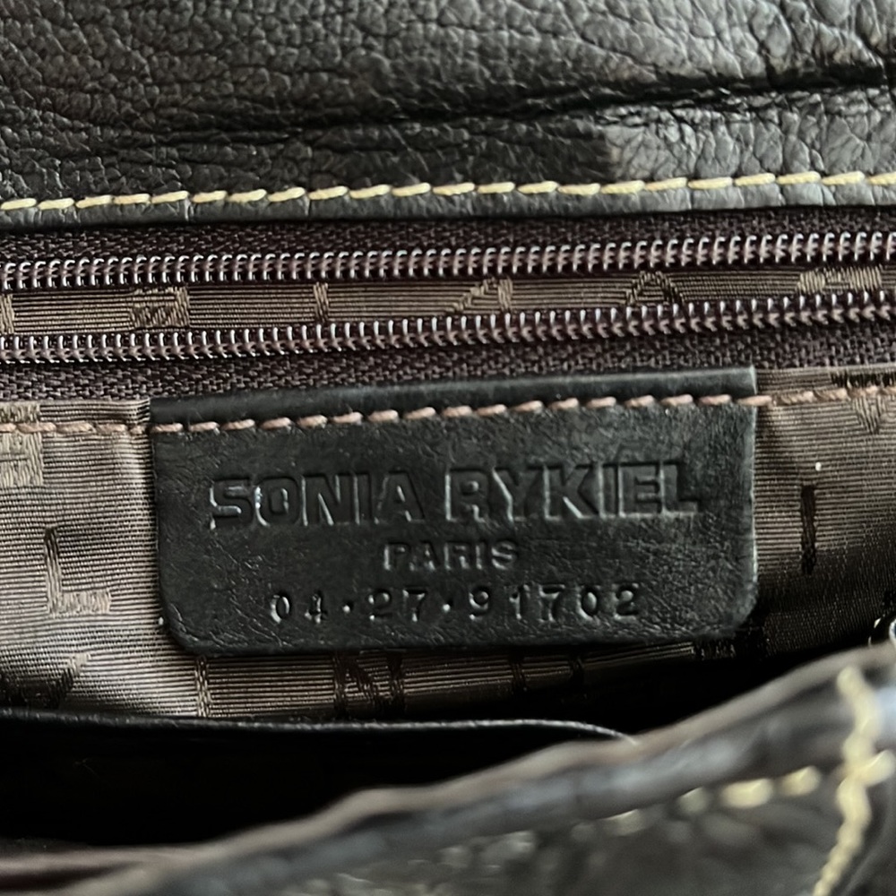 Sonia Rykiel black leather handbag - Picture 5 of 6